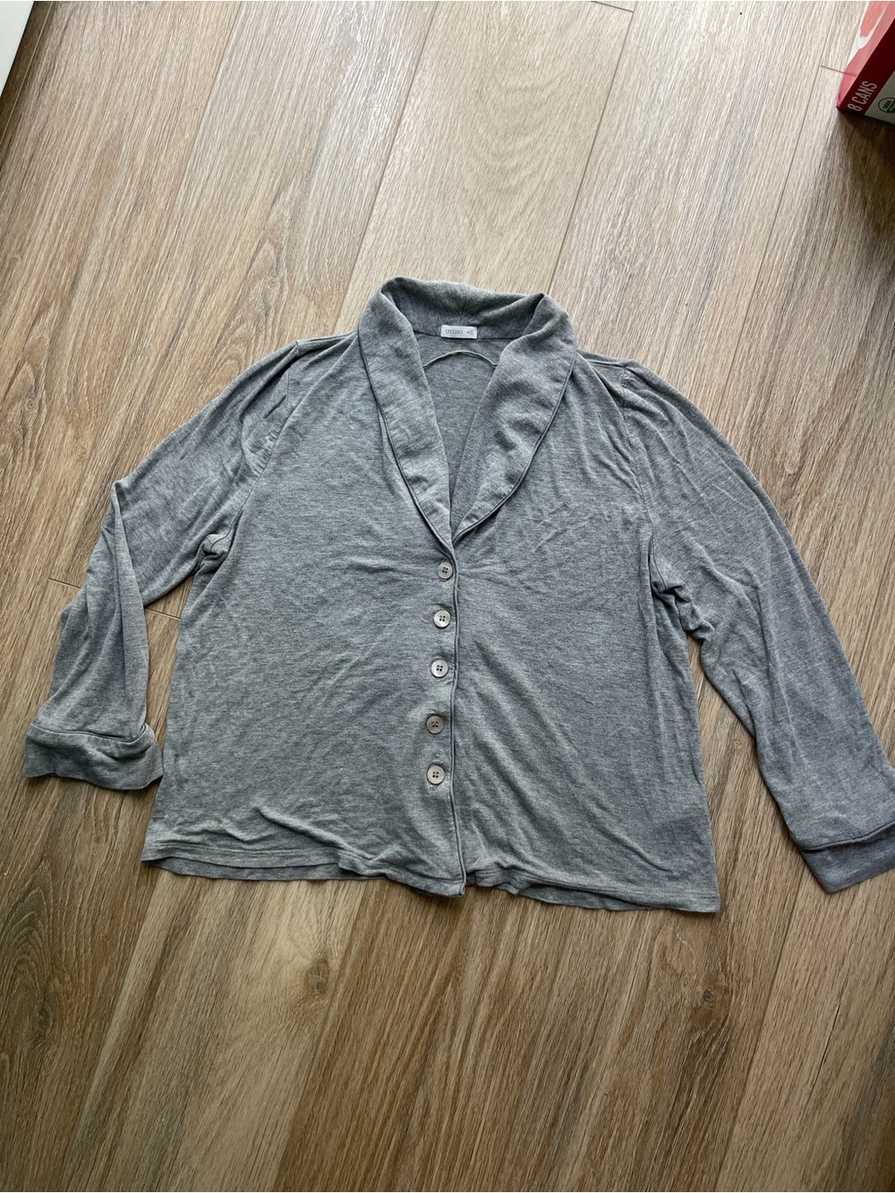 Oysho Gray Pijama Shirt Mid Length Sleeves